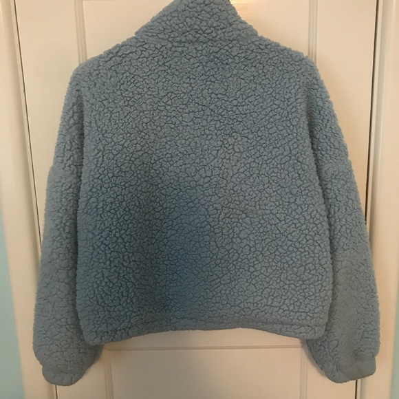 Urban Outfitters Jackets & Coats | Urban Outfitters Blue Fuzzy Jacket